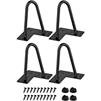 Juego de 4 patas de horquilla resistentes de 16 cm- barra de metal sólido de 3-8 pulgadas